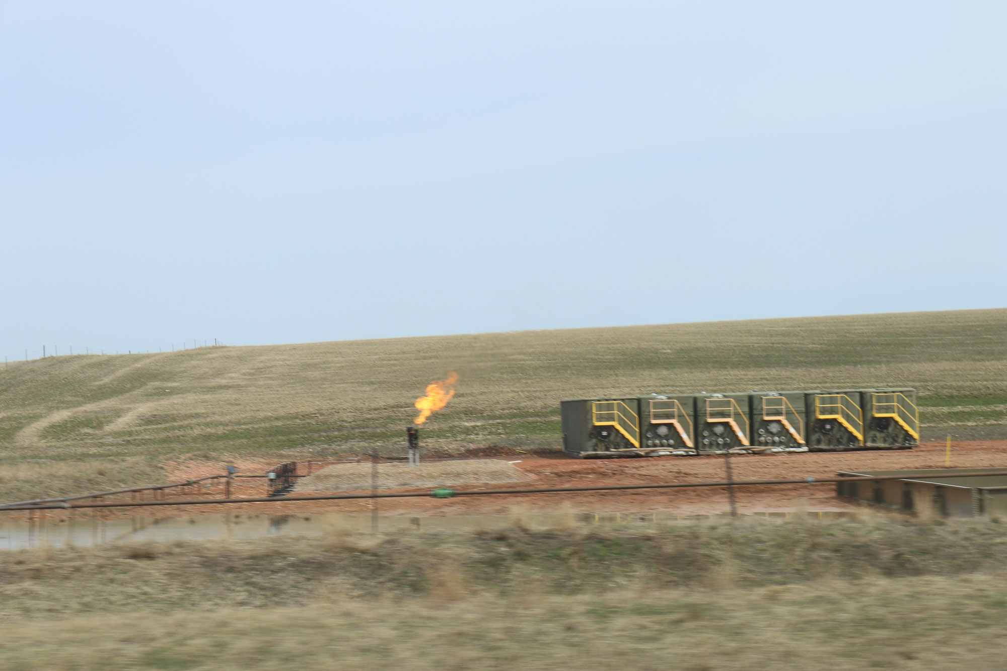 oil well flaring